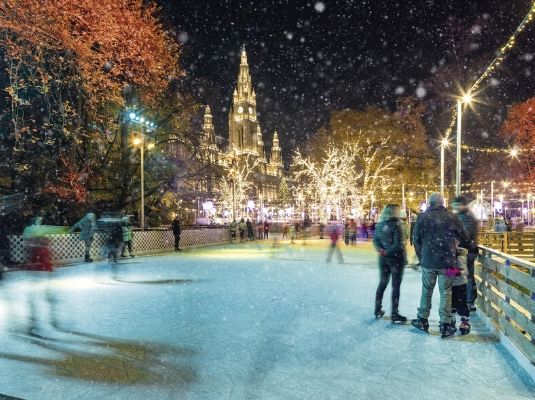 Pista hielo Ayuntamiento Viena