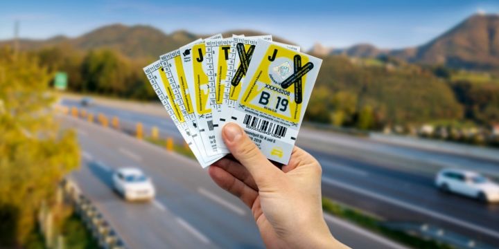 La viñeta de las autopistas austríacas